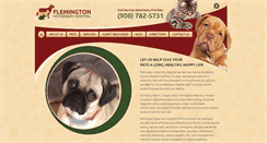 Desktop Screenshot of flemingtonvethospital.com